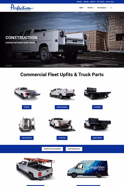 Perfection-Truck-Parts-Equipment Homepage 1440px
