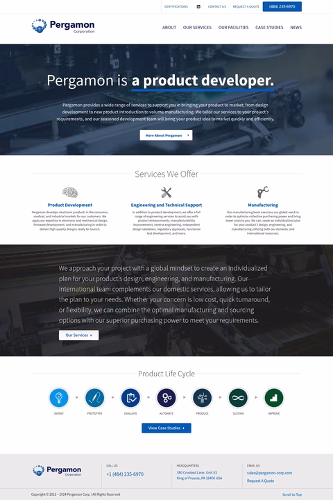 Pergamon Homepage 1440px