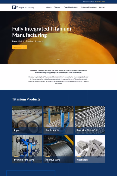 Perryman-Company Homepage 1440px