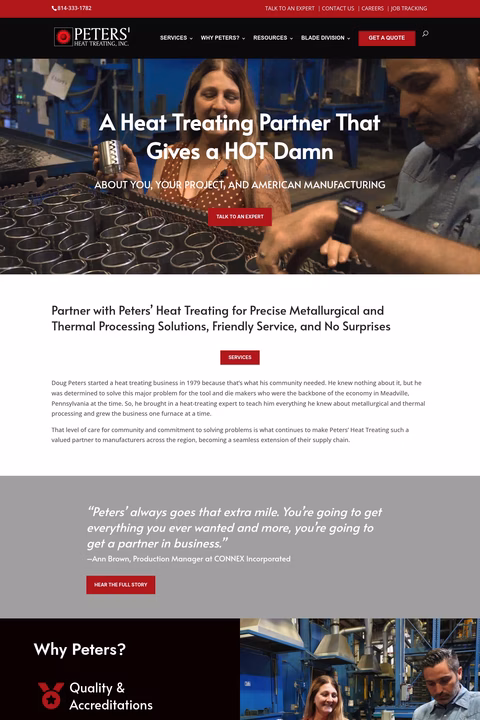 Peters-Heat-Treating-Inc Homepage 1440px