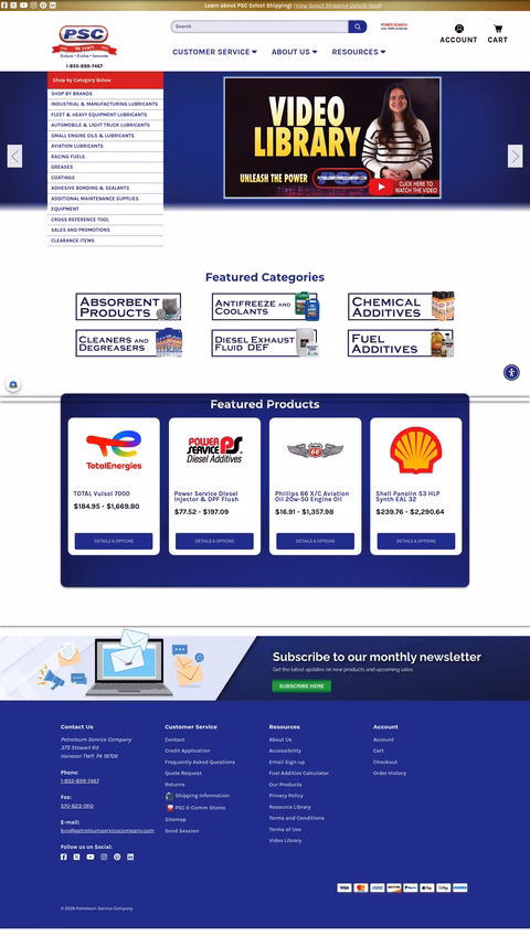 Petroleum-Service-Company Homepage 1440px