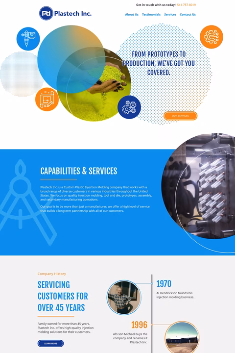 Plastech-Inc Homepage 1440px