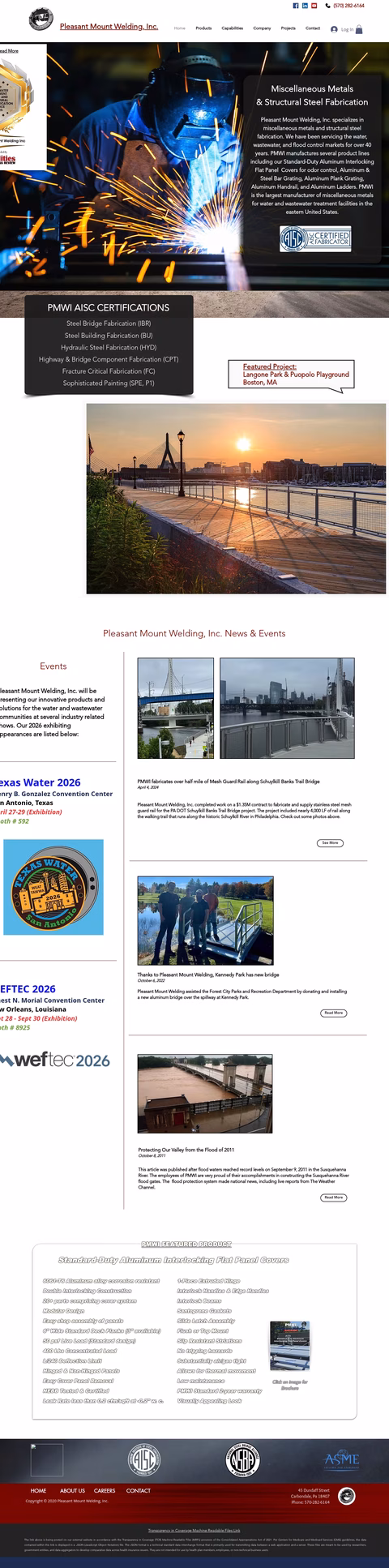 Pleasant-Mountain-Welding-Inc Homepage 1440px