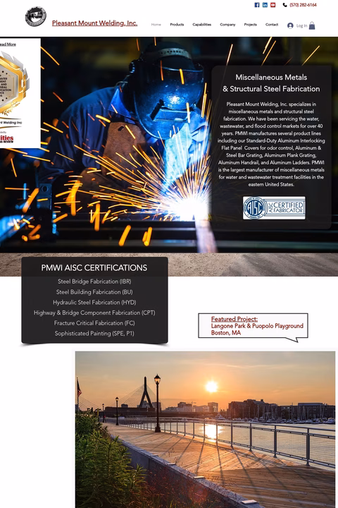 Pleasant-Mountain-Welding-Inc Homepage 1440px