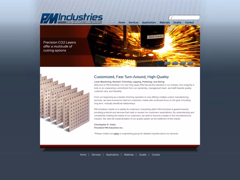 Pm-Industries Homepage 1440px