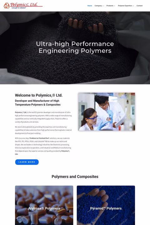 Polymics Homepage 1440px