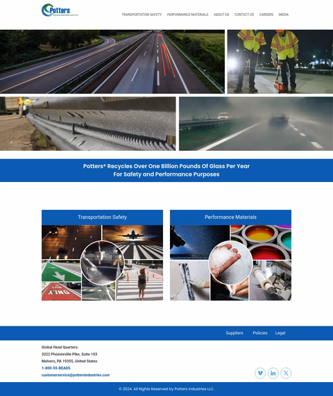Potters-Industries Homepage 1440px
