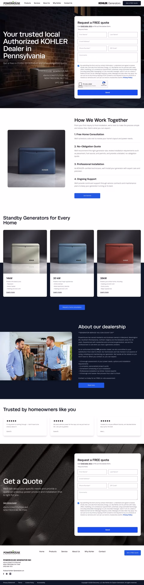 Powerhouse-Generator Homepage 1440px
