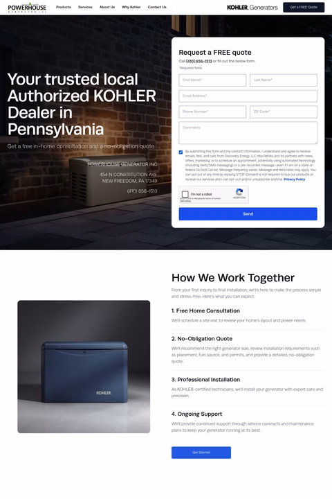 Powerhouse-Generator Homepage 1440px