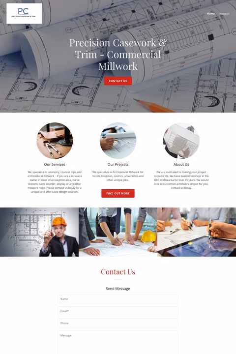Precision-Casework-Trim Homepage 1440px