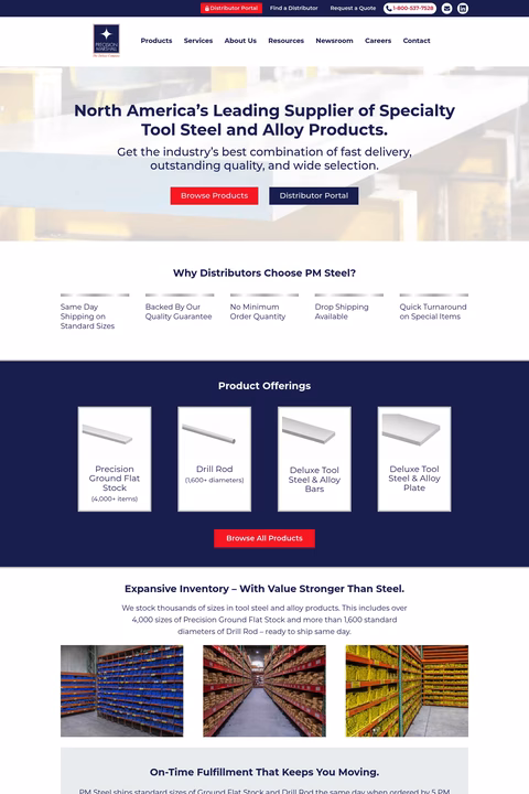 Precision-Marshall Homepage 1440px