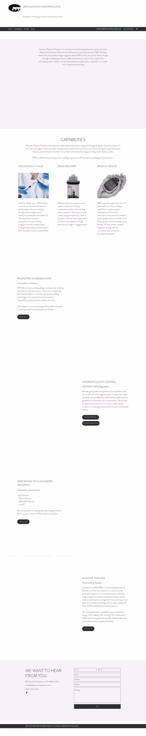Precision-Polymer-Products Homepage 1440px