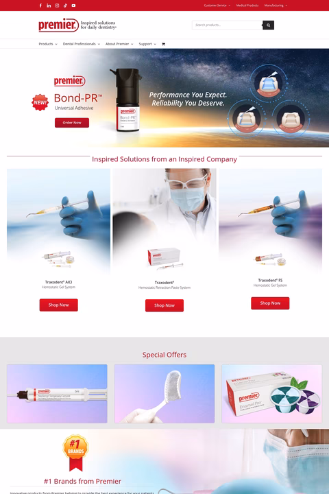 Premier-Dental Homepage 1440px