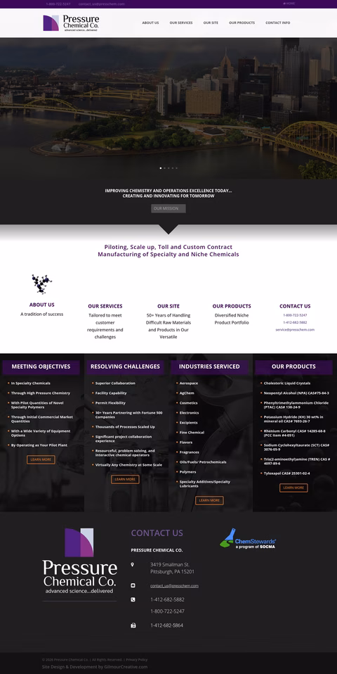 Pressure-Chemical-Company Homepage 1440px