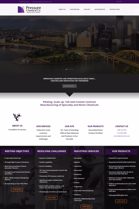 Pressure-Chemical-Company Homepage 1440px