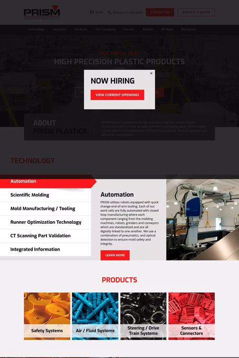 Prism-Plastics Homepage 1440px