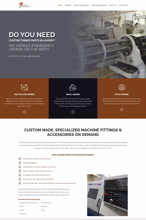 Production-Manufacturing Homepage 1440px