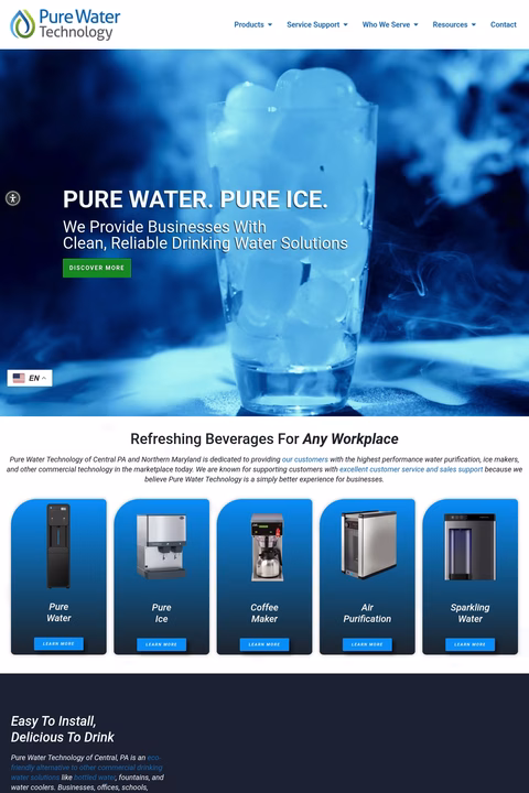 Pure-Water-Technology Homepage 1440px