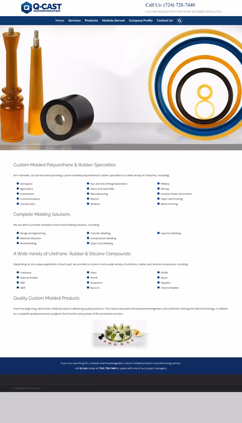 Q-Cast Homepage 1440px
