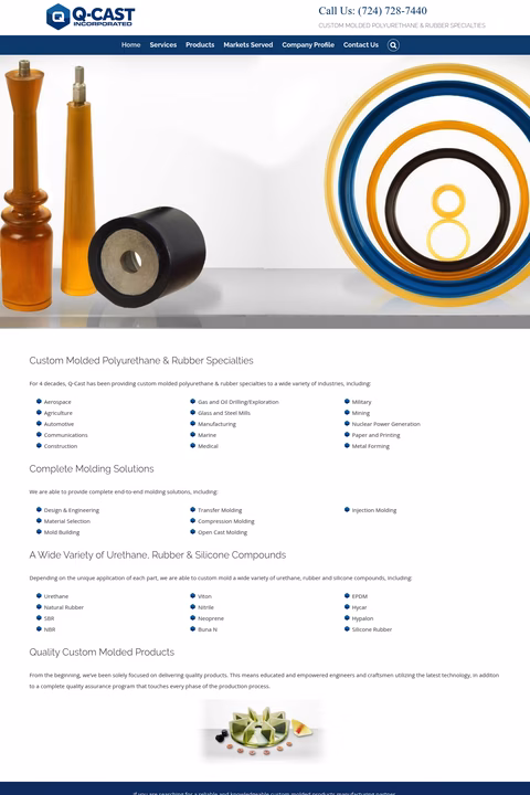 Q-Cast Homepage 1440px