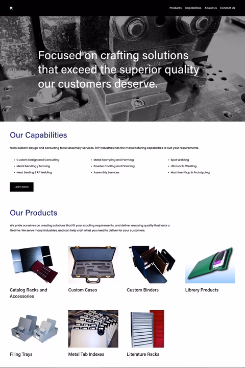 R-E-P-Industries Homepage 1440px