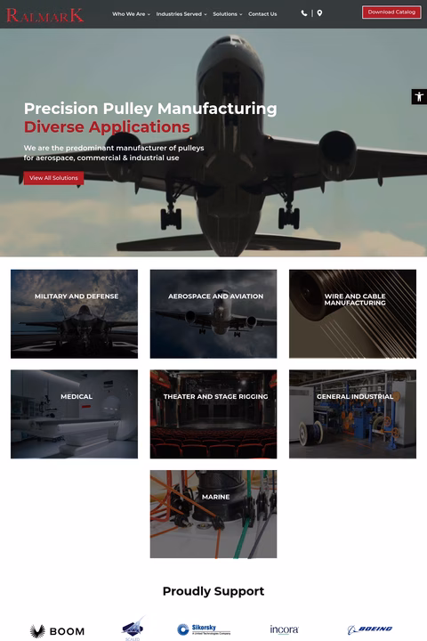 Ralmark-Company Homepage 1440px