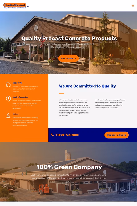 Reading-Precast Homepage 1440px