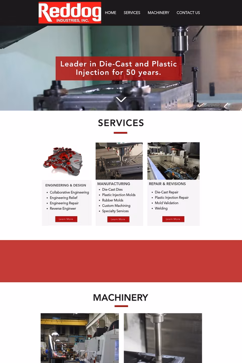 Reddog-Industries Homepage 1440px