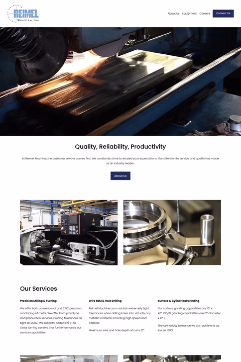 Reimel-Machine Homepage 1440px