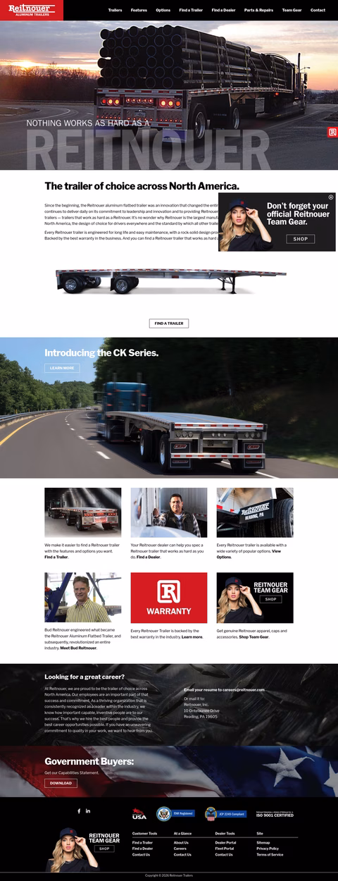 Reitnouer-Trailers Homepage 1440px