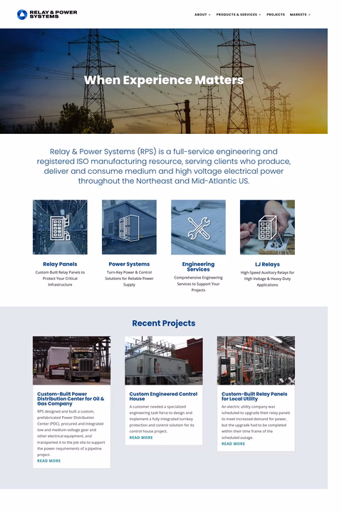 Relay-Power-Systems Homepage 1440px