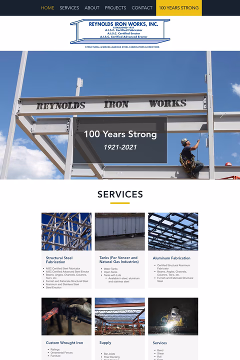 Reynolds-Iron-Works Homepage 1440px