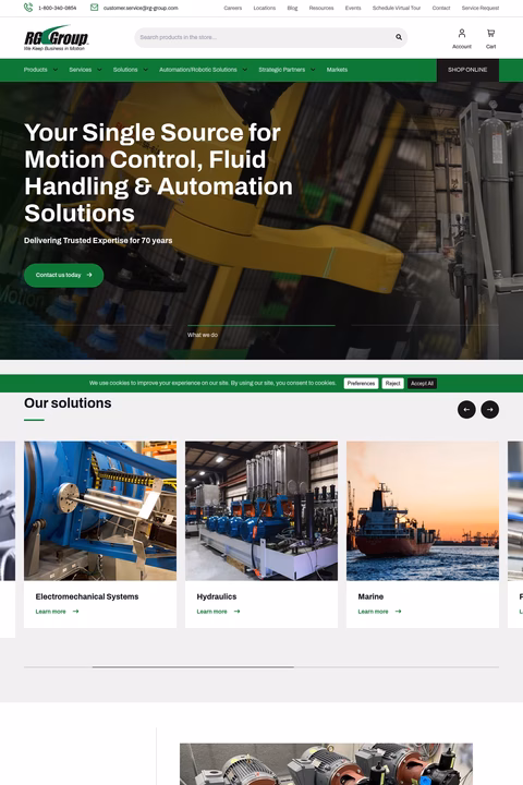 Rg-Group Homepage 1440px