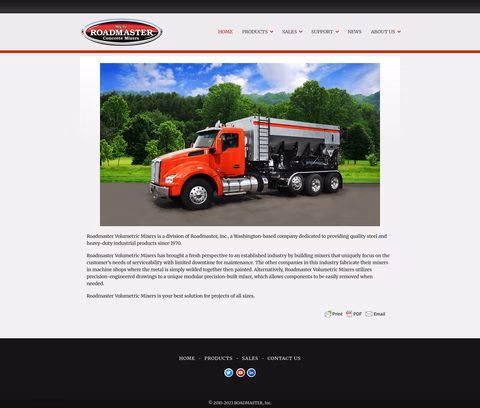 Roadmaster-Volumetric-Mixers Homepage 1440px