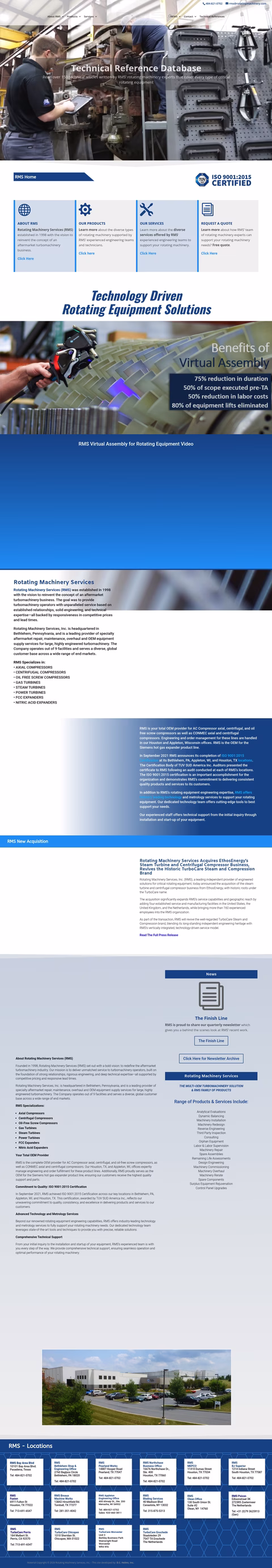 Rotating-Machinery-Services Homepage 1440px