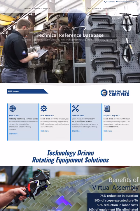 Rotating-Machinery-Services Homepage 1440px