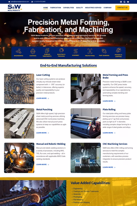 S-W-Metal-Products Homepage 1440px