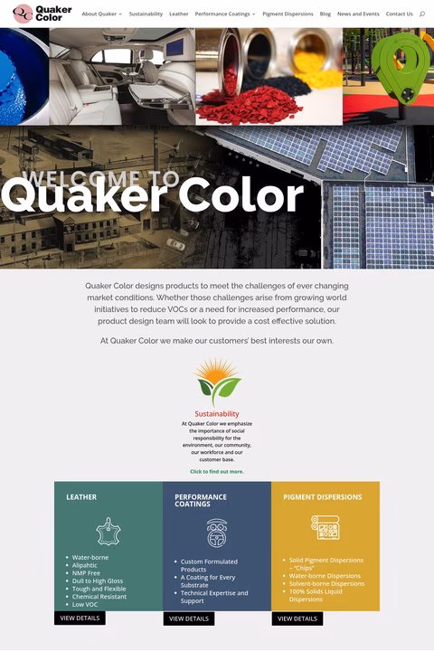 Quaker-Color Homepage 1440px