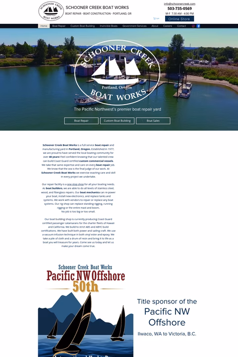 Schooner-Creek Homepage 1440px