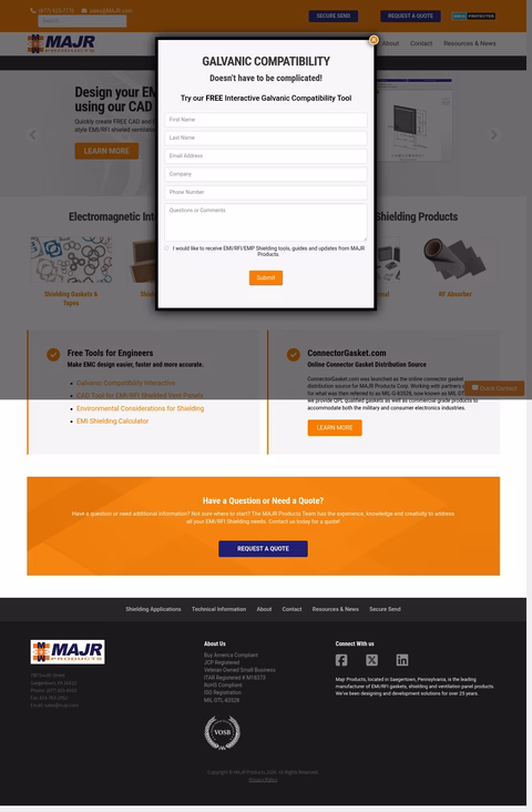 Majr-Products Homepage 1440px