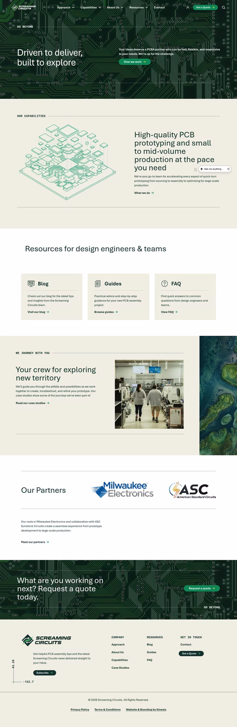 Screaming-Circuits Homepage 1440px