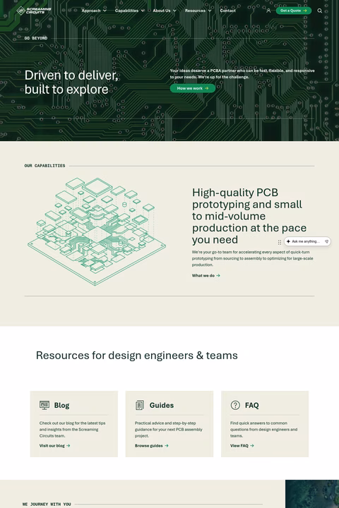 Screaming-Circuits Homepage 1440px