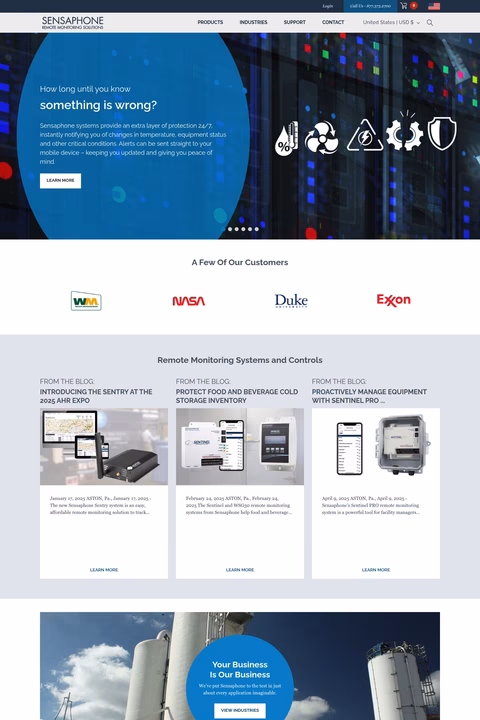 Sensaphone Homepage 1440px