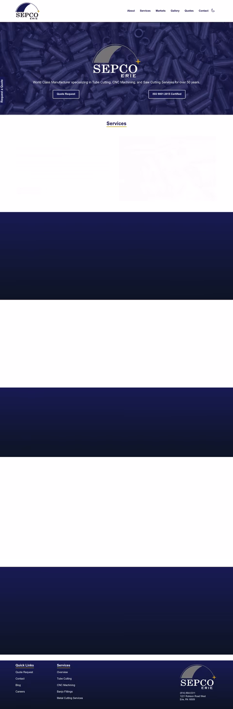Sepco-Erie Homepage 1440px