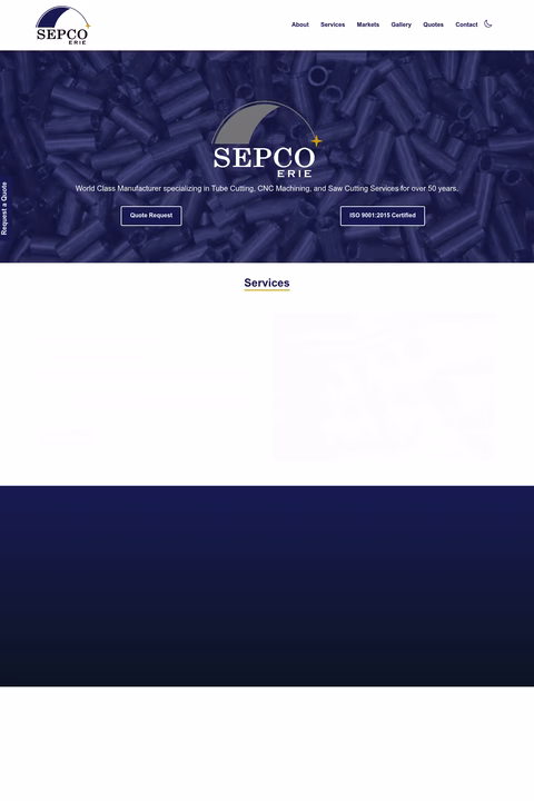 Sepco-Erie Homepage 1440px