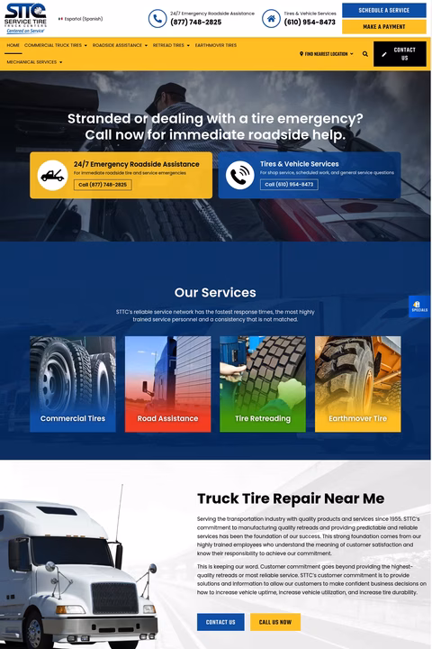Service-Tire-Truck-Centers Homepage 1440px