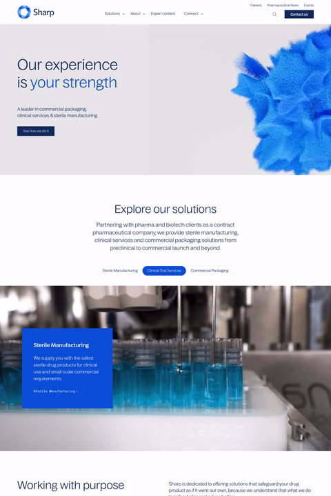 Sharp-Services Homepage 1440px