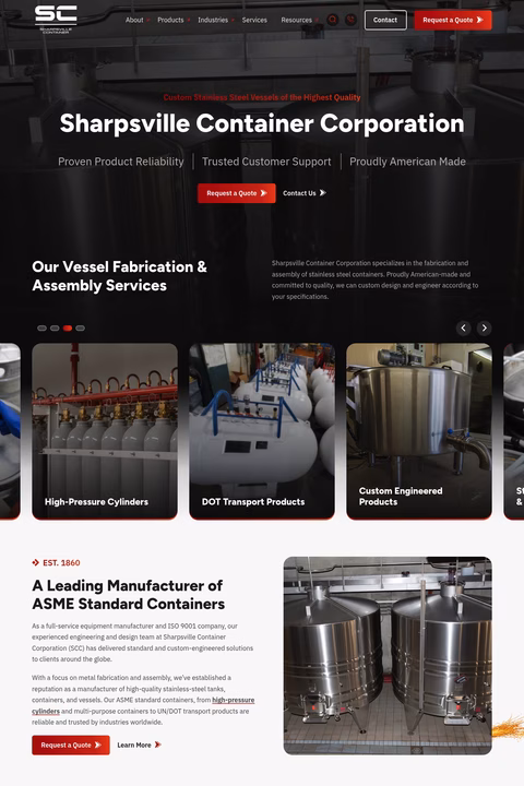 Sharpsville-Container Homepage 1440px