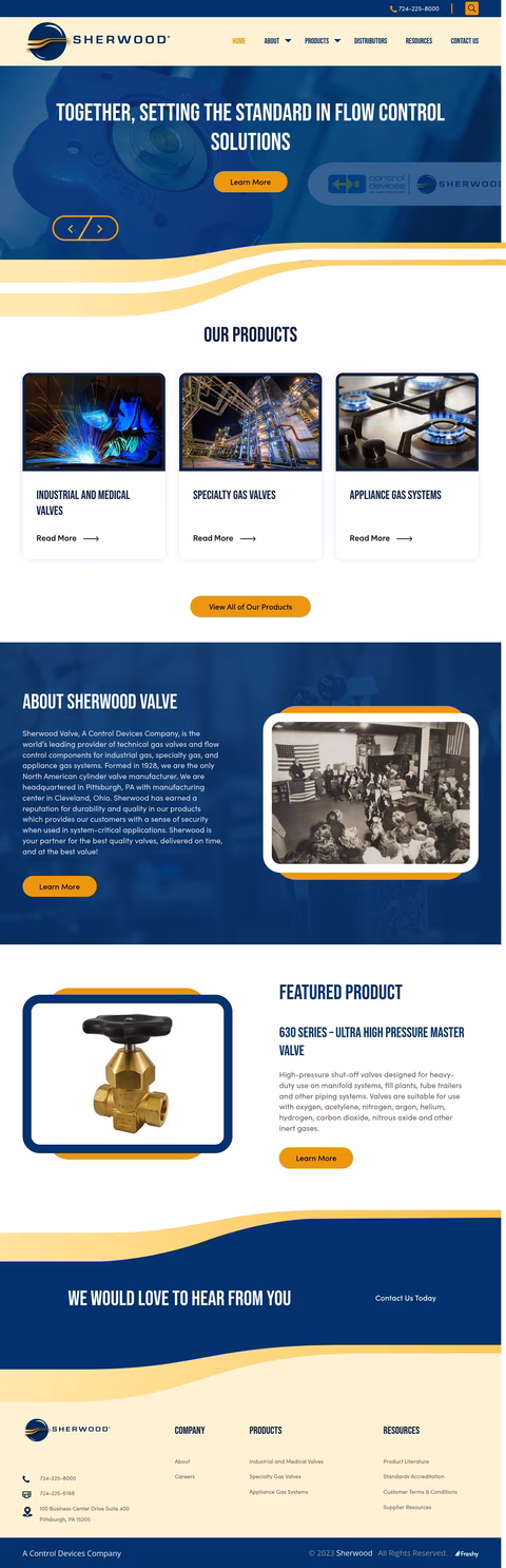 Sherwood-Valve Homepage 1440px