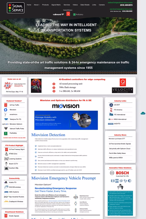 Signal-Service Homepage 1440px